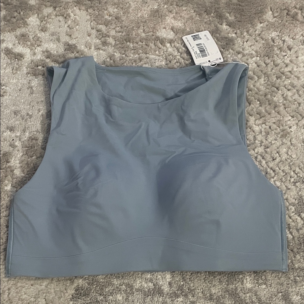 Nwot Lululemon Athletica High Neck Sports Bra In Dusty Blue
